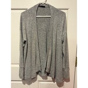 Gibson Womens Open‎ Front Cardigan Heather Gray Knit Sweater SB6239R Size S